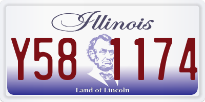 IL license plate Y581174