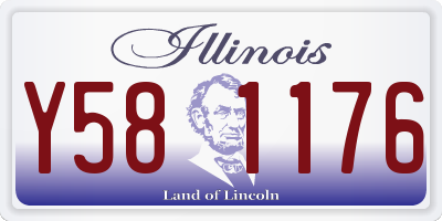 IL license plate Y581176