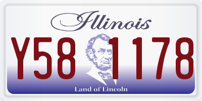 IL license plate Y581178