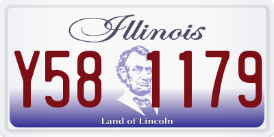 IL license plate Y581179