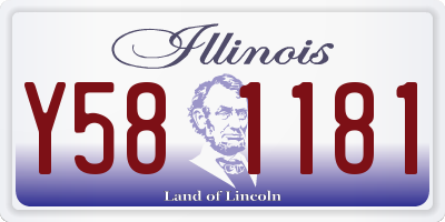 IL license plate Y581181