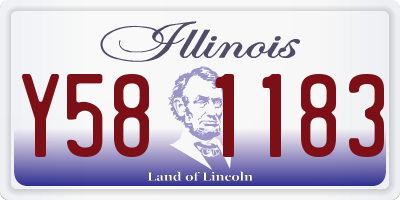 IL license plate Y581183