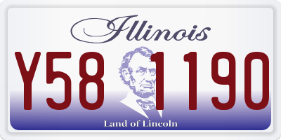 IL license plate Y581190