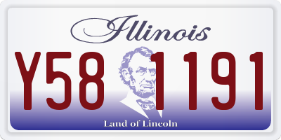 IL license plate Y581191
