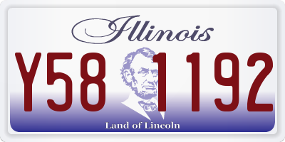 IL license plate Y581192