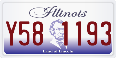 IL license plate Y581193
