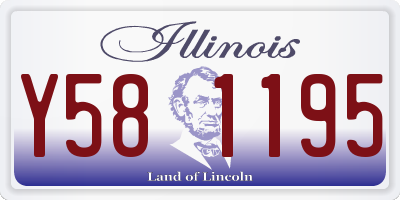 IL license plate Y581195