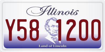 IL license plate Y581200