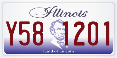 IL license plate Y581201