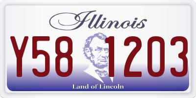 IL license plate Y581203