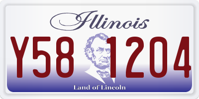 IL license plate Y581204