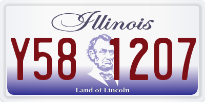 IL license plate Y581207