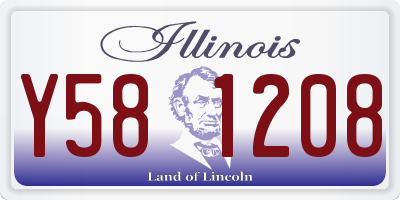 IL license plate Y581208