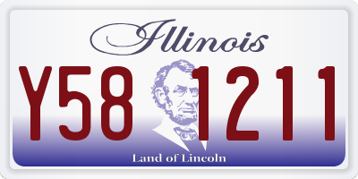 IL license plate Y581211