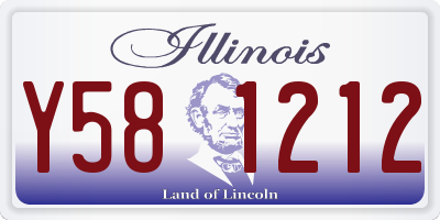 IL license plate Y581212