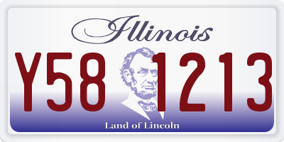 IL license plate Y581213