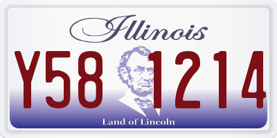 IL license plate Y581214