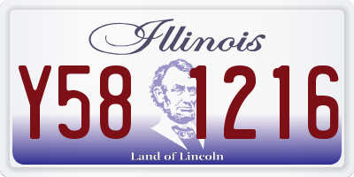 IL license plate Y581216