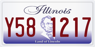 IL license plate Y581217