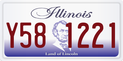 IL license plate Y581221