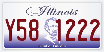 IL license plate Y581222