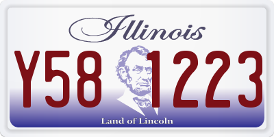 IL license plate Y581223