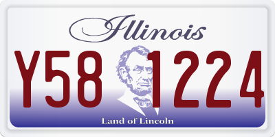 IL license plate Y581224