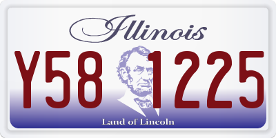 IL license plate Y581225