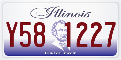 IL license plate Y581227