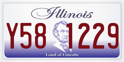 IL license plate Y581229