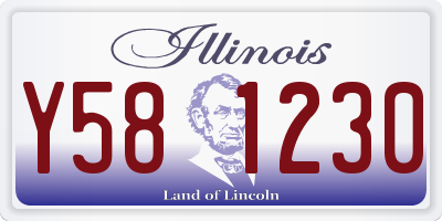 IL license plate Y581230