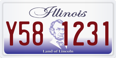 IL license plate Y581231