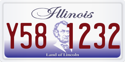 IL license plate Y581232