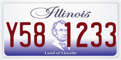 IL license plate Y581233