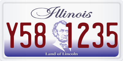 IL license plate Y581235