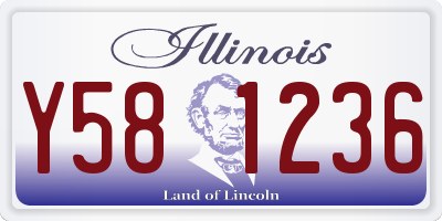 IL license plate Y581236
