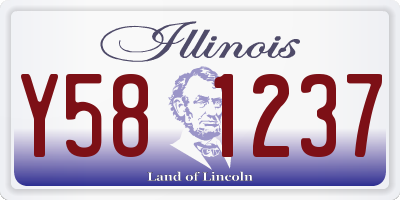 IL license plate Y581237