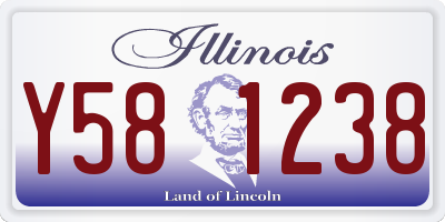 IL license plate Y581238