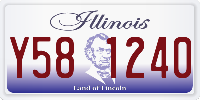 IL license plate Y581240