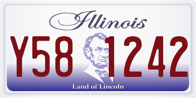 IL license plate Y581242