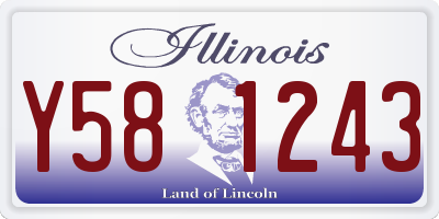 IL license plate Y581243