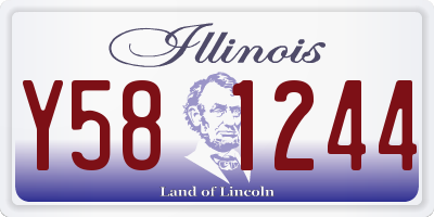 IL license plate Y581244