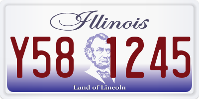 IL license plate Y581245