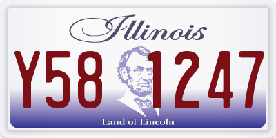 IL license plate Y581247