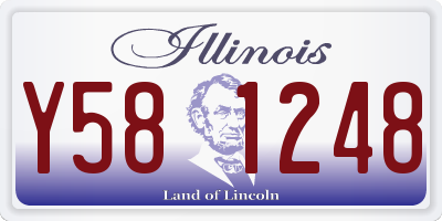 IL license plate Y581248