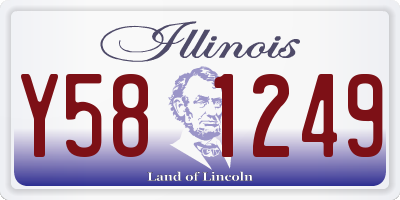 IL license plate Y581249