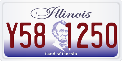 IL license plate Y581250