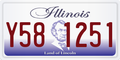 IL license plate Y581251