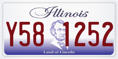 IL license plate Y581252