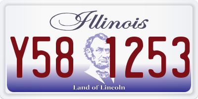 IL license plate Y581253